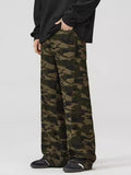 Lockere Vintage-Cargohose mit Camouflage-Muster für Herren