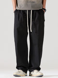 Men's Plain Loose Casual Straight Cargo Pants