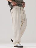 Men's Plain Loose Casual Straight Cargo Pants