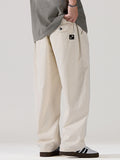 Men's Plain Loose Casual Straight Cargo Pants