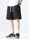 Men's Solid Color Casual Loose Lce Silk  Shorts