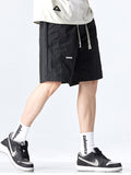 Men's Solid Color Casual Loose Lce Silk  Shorts