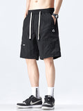 Men's Solid Color Casual Loose Lce Silk  Shorts