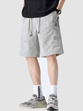 Men's Solid Color Casual Loose Lce Silk  Shorts