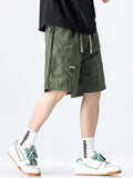 Men's Solid Color Casual Loose Lce Silk  Shorts