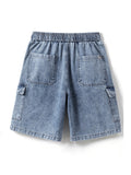 Men's Vintage Washed Multi Pocket Denim Shorts