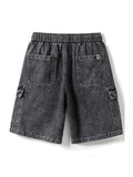 Men's Vintage Washed Multi Pocket Denim Shorts