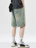 Men's Straight Loose Casual Denim Shorts