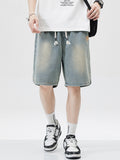 Men's Straight Loose Casual Denim Shorts