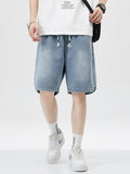 Men's Straight Loose Casual Denim Shorts