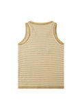 Retro Knit Hollow Colorblock Tank Top