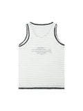 Retro Knit Hollow Colorblock Tank Top