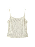 Lace stitching retro polka dot Cami Top