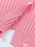 Pink Crewneck Slim Short Sleeve Knits