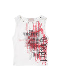 Tanktop mit Rundhalsausschnitt und Schriftzug-Print