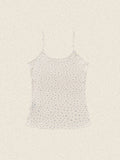 Retro Bear Print Slim Fit Cami Top