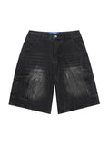 Short cargo multi-poches délavé vintage pour hommes