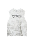 Men's Retro Distressed Tie Dye Loose Vest