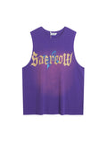 Men's Gradient Print Sports Loose Vest