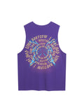 Men's Gradient Print Sports Loose Vest