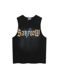 Men's Gradient Print Sports Loose Vest