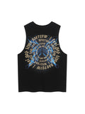 Men's Gradient Print Sports Loose Vest