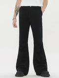 Men'S Plain Casual Flared Pants Straight Leg Pants