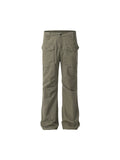 Men'S Plain Casual Straight Cargo Pants