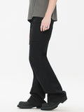 Men'S Plain Casual Straight Cargo Pants