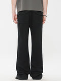 Men'S Plain Casual Straight Cargo Pants