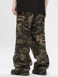 Men'S Camouflage Print Large Pocket Loose Cargo Pants