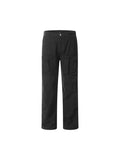 Pantalon cargo noir ample multi-poches pour hommes