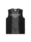 Men'S Washed Distressed Holes Vest