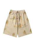 Men'S Graffiti Letter Print Casual Shorts