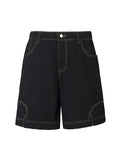 Men'S Loose Wide Leg Denim Shorts