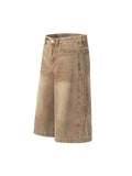 Men'S Loose Wide Leg Straight Denim Shorts