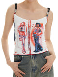 Character Print Slim Fit Tank Top