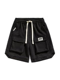 Men'S Big Pocket Casual Straight Shorts