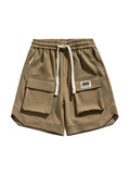 Men'S Big Pocket Casual Straight Shorts