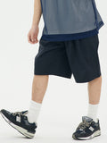 Men'S Simple Plain Loose Wide Leg Shorts