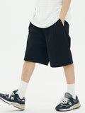 Men'S Simple Plain Loose Wide Leg Shorts