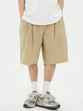 Men'S Simple Plain Loose Wide Leg Shorts