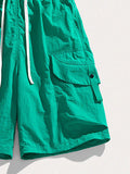 Schlichte Outdoor-Shorts mit mehreren Taschen für Herren