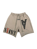 Men'S Letter Print Casual Sports Shorts