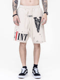 Men'S Letter Print Casual Sports Shorts