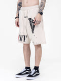 Men'S Letter Print Casual Sports Shorts