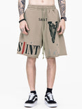 Men'S Letter Print Casual Sports Shorts