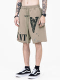 Men'S Letter Print Casual Sports Shorts