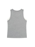 Contrast Color Stitching Fake Two Pieces Tank Top