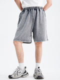 Verwaschene Distressed-Shorts für Herren